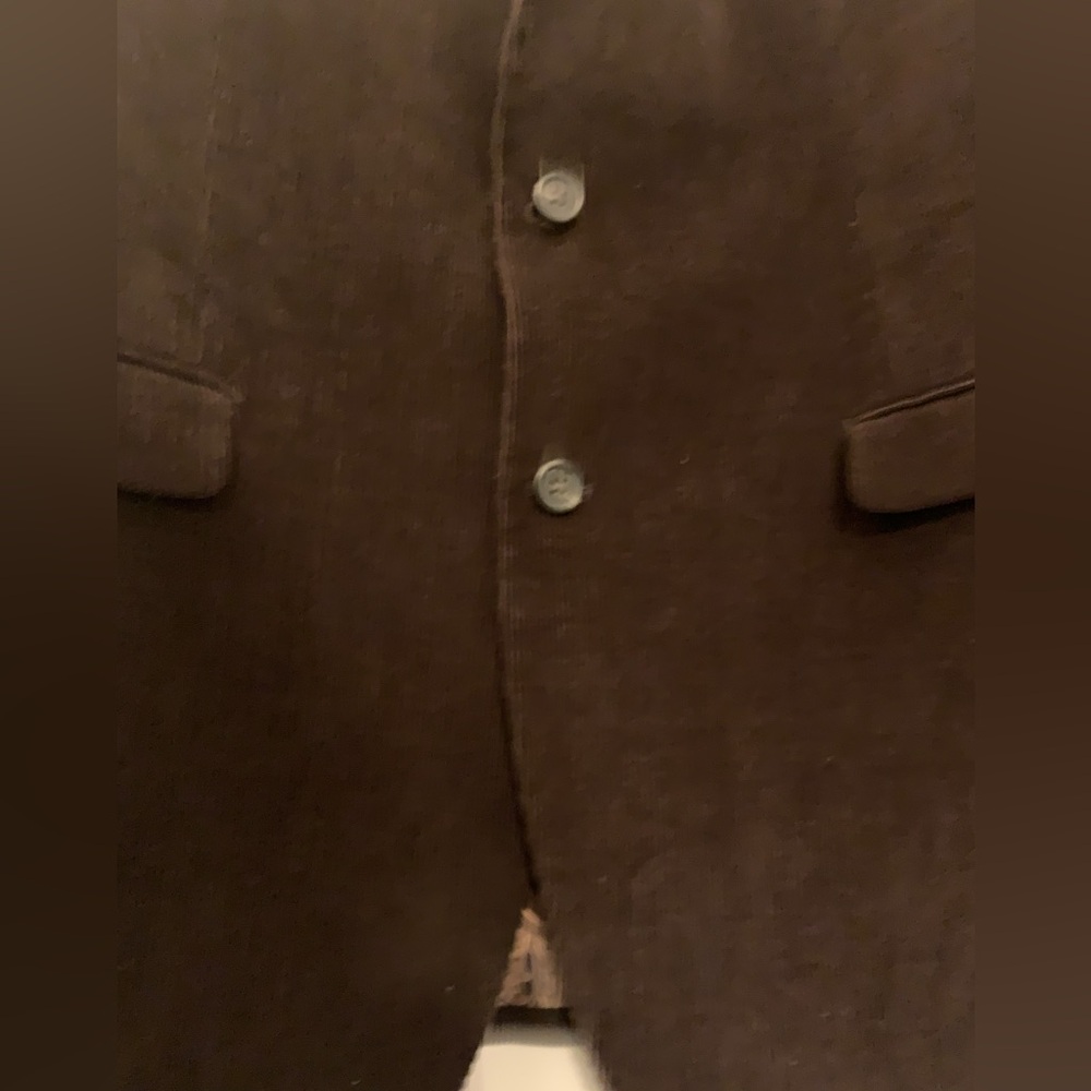 Chaps Classic Corduroy Brown Blazer 44L Minimalist Academia Office Sport Coat - Picture 9 of 14